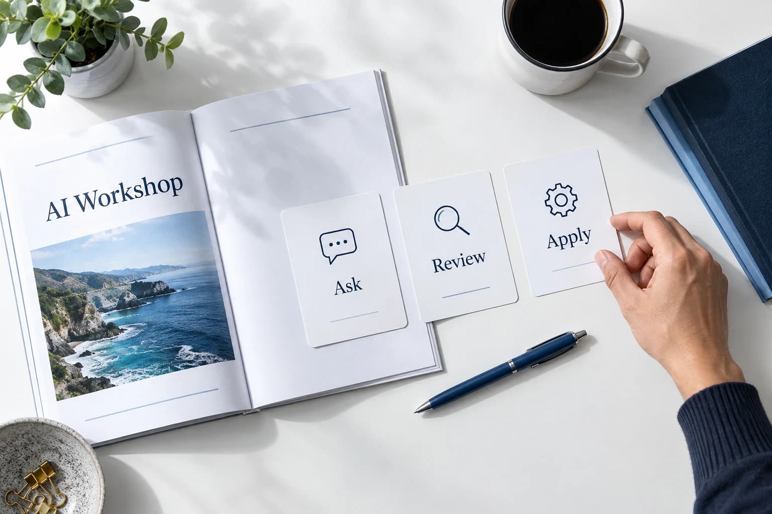 AI workshop materials for asking, reviewing and applying AI outputs